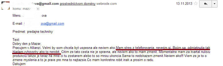 Strach z telefonovania na studené kontakty