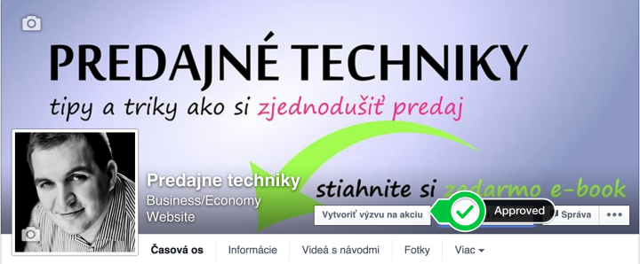 Facebook Výzva k akcii
