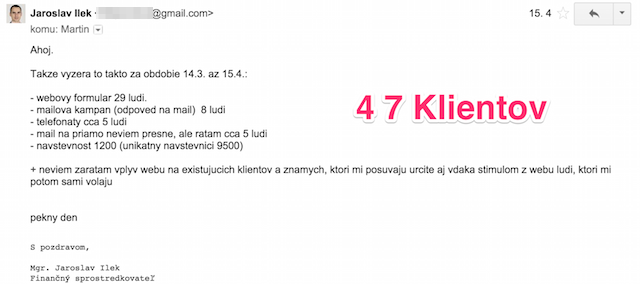 Prečo mať web Ilek 47 klientov