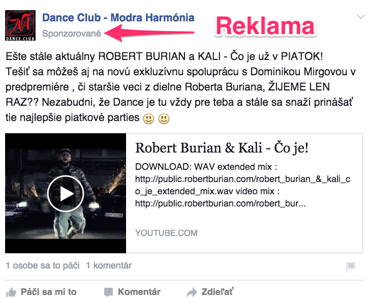 Prečo byť na Facebooku - reklama