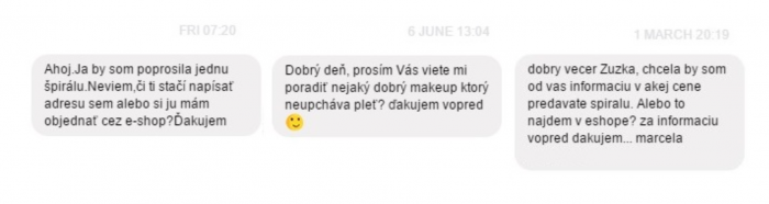 Príklad ako sa ozývajú klienti z Facebooku