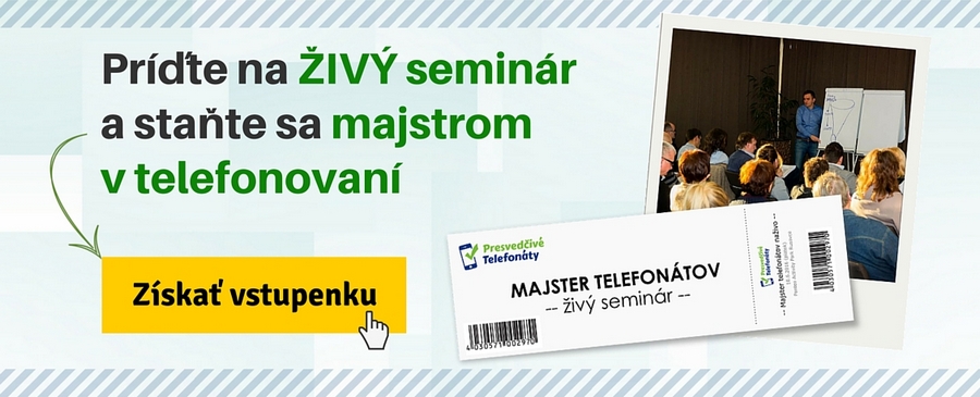seminár Majster telefonovania