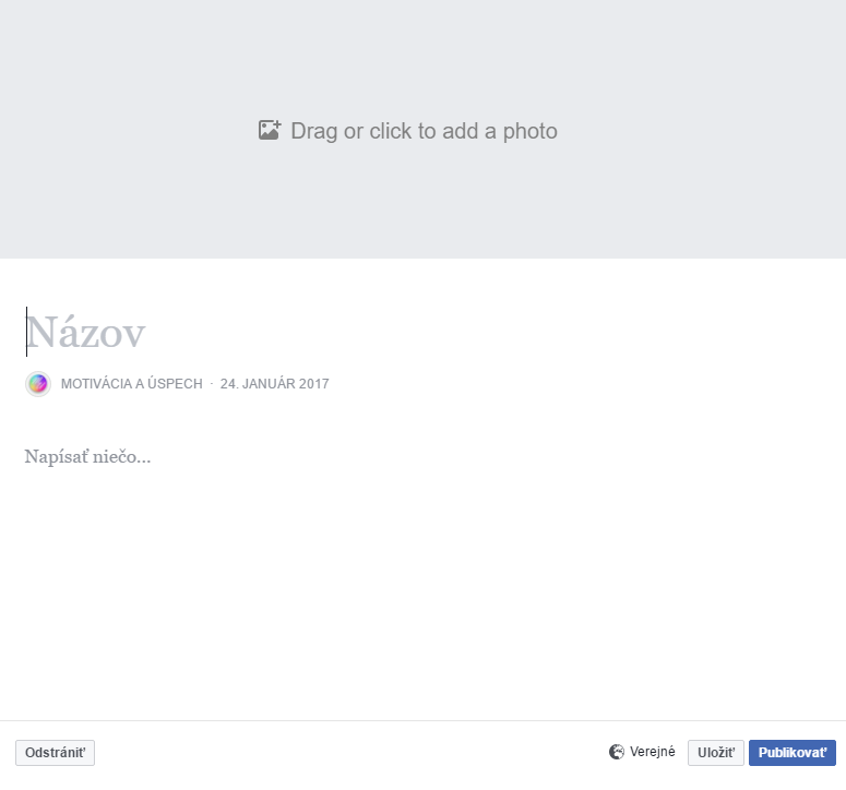 Ako pridať článok na Facebook