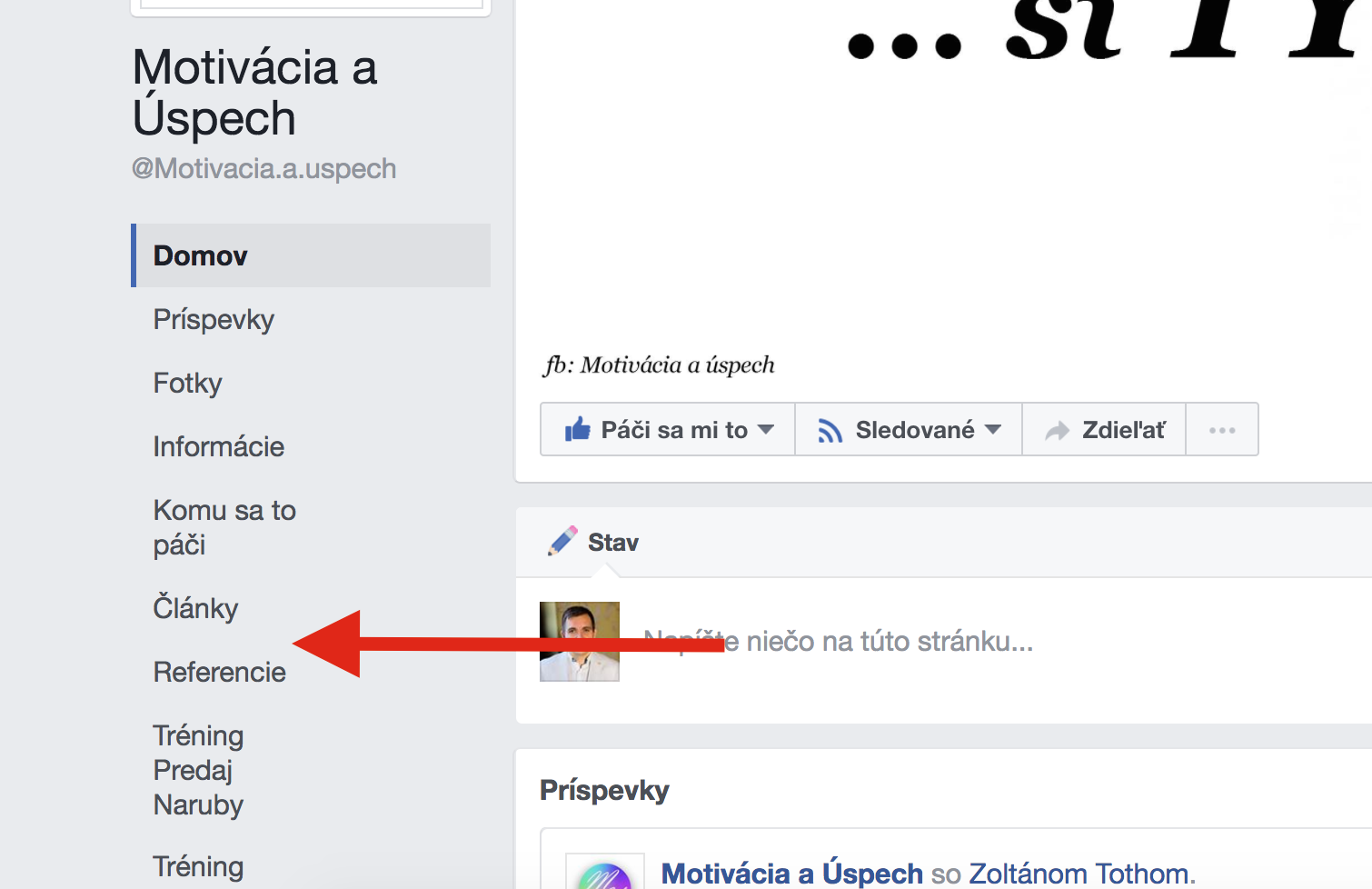 Prepojenie Facebook Web
